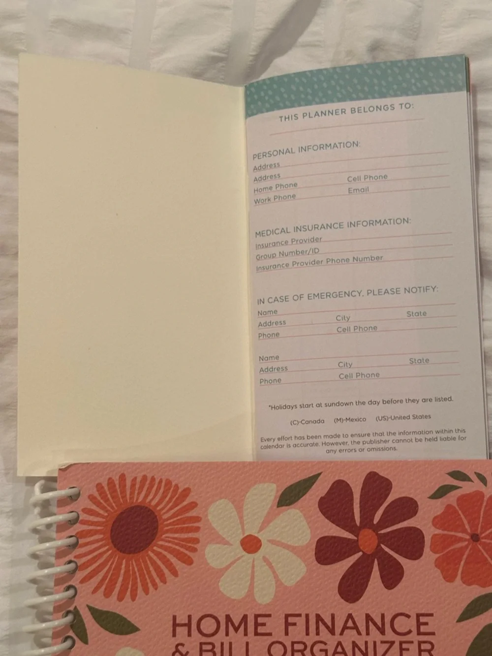Home Finance & Bill Organizer Budget Planner & 2026 - 2027 two year Calendar
